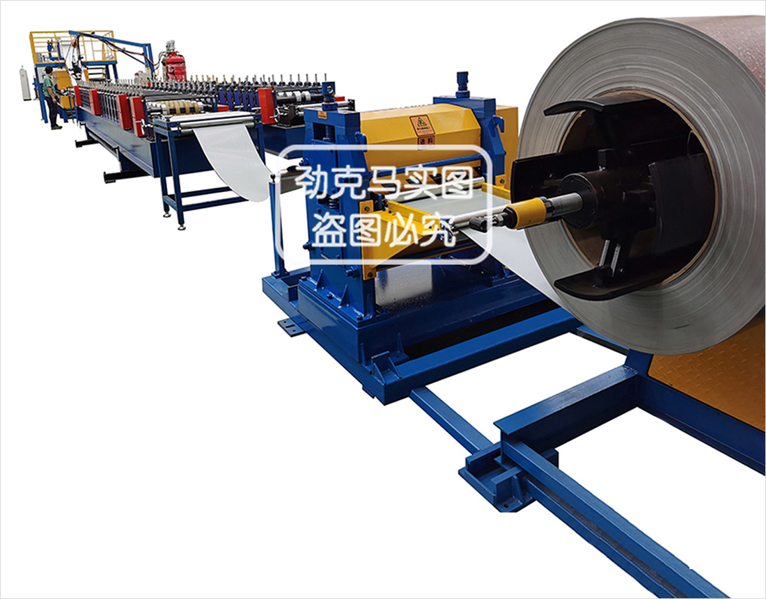 金属雕花板发泡生产线